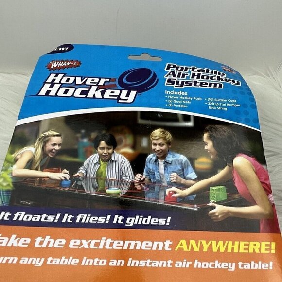 NEW WHAM-O HOVER Hockey Portable Air Hockey Game Set 2015 Ages 6+ - Picture 15 of 16
